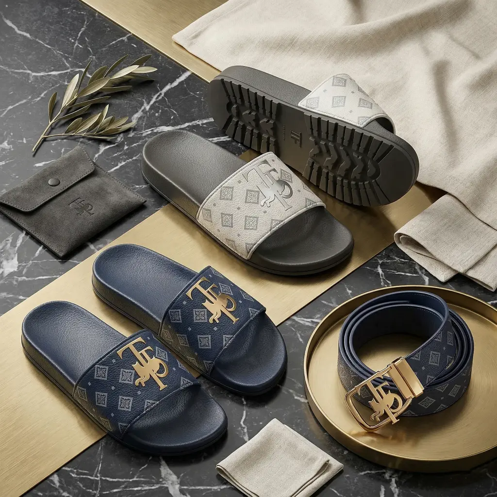 tf luxe diamond vision slides silver (copy)