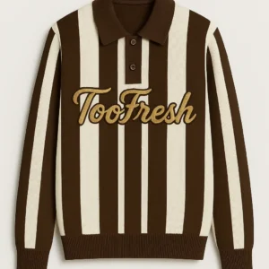 tf luxe heritage striped knit polo