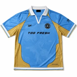tf too fresh retro jersey icy blue gold gold